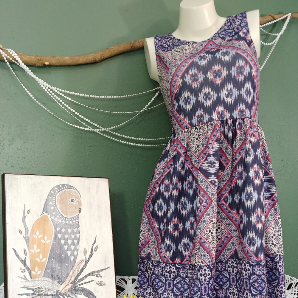 ✔Xhilaration Boho midi dress